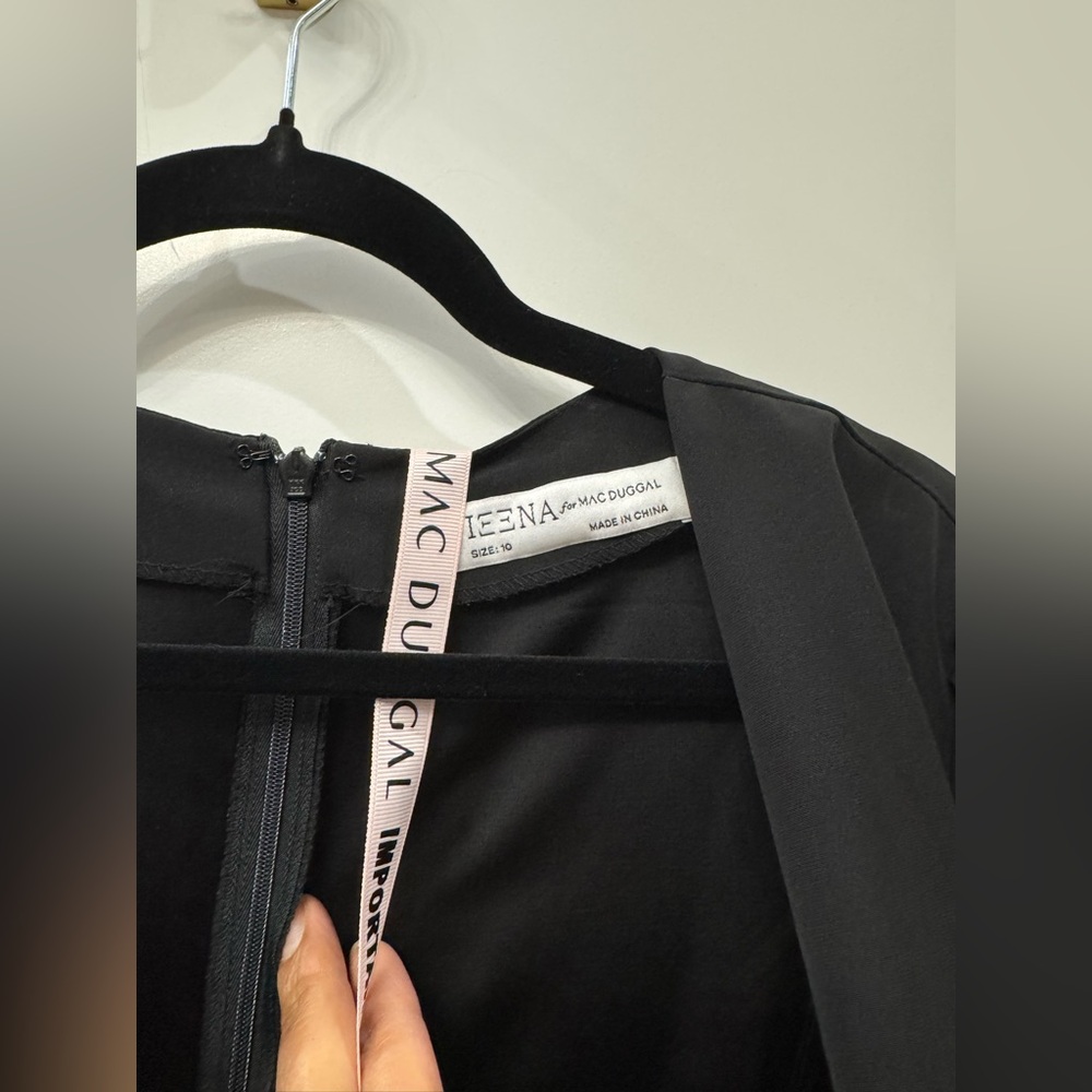 Mac Duggal Black Maxi Dress with Rhinestone Accents - Picture 9 of 9